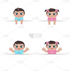 小的,婴儿,幸福,可爱的,空的,背景分离,边框,模板,拿着,儿童