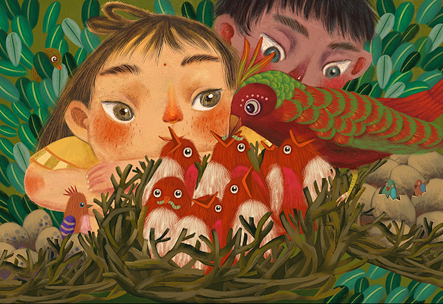 中国插画艺术家张王哲作品欣赏