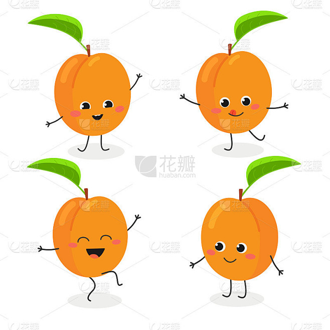 杏卡通人物表情集