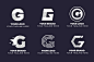 字母 g logo标志矢量图素材