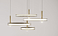Labilis Lamp | Inspiration, Lighting | Paolo Castelli EN : A new graphic alphabet consisting of essential geometric elements that create contemporary light forms in the space. Three rings in different diameters can be installed separately or as compositio