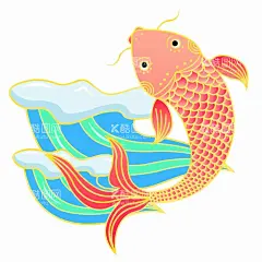 锦鲤  - 源文件下载【酷图网】手绘锦鲤,锦鲤,国潮锦鲤,古典锦鲤,古风锦鲤,中国风锦鲤,锦鲤插画,锦鲤素材,中国风,夏日素材,夏天,