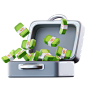 Briefcase Money 3D Icon - Free Download Editorial 3D Icons | IconScout