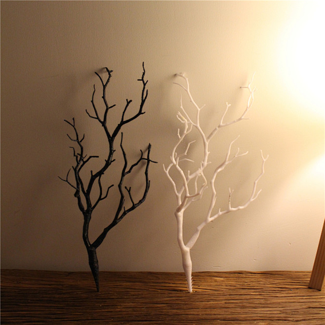 外贸仿真树枝分叉仿真植物发饰手工造型树枝带叉树枝假花珊瑚叉淘宝网