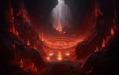 中国风山水古风建筑长城建筑树木素材