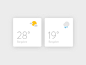 Weather widgets