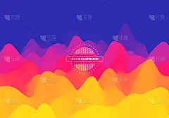 具有动态效果的抽象波浪背景。矢量插图。可用于广告、营销、演示。