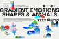 Gradient Emojis Shapes 32 Pieces, an Object Graphic by line & plane *design