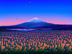 夏满芒夏~采集到扁平插画