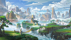 Dawn_ty采集到场景—中国风Q版