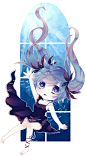 深海少女。 二次元 初音未来