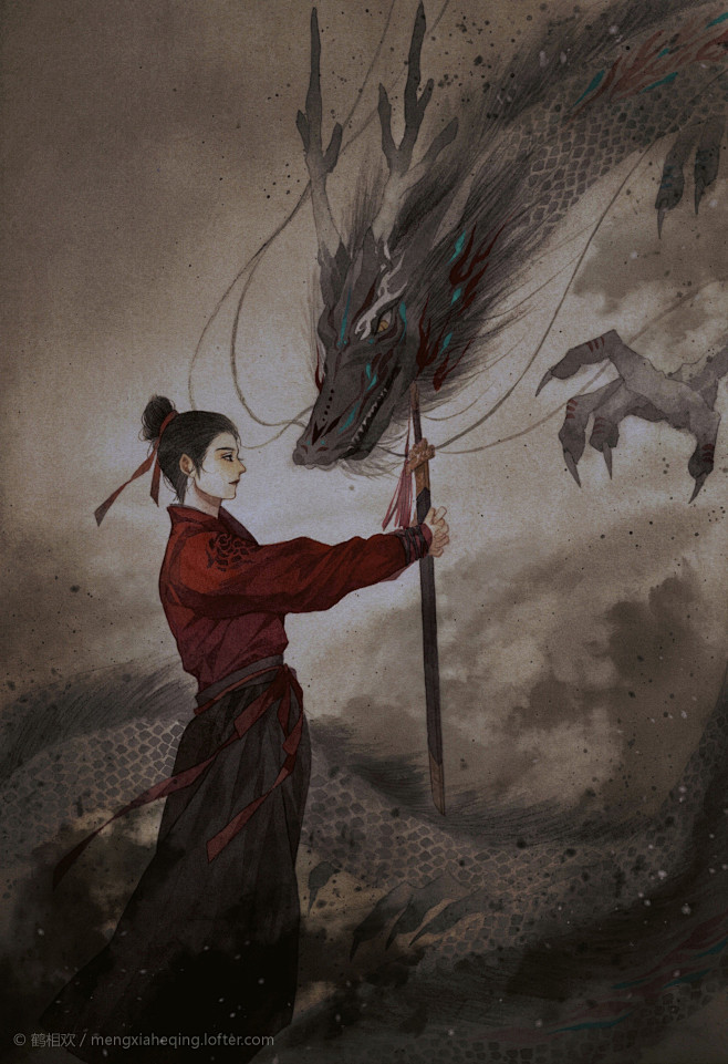 天地游 预防针：执剑人物是女-鹤相欢