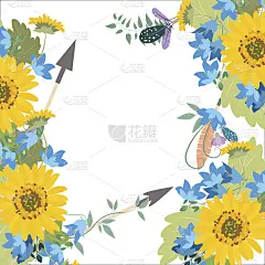 插花与向日葵kolokolchiklm箭头