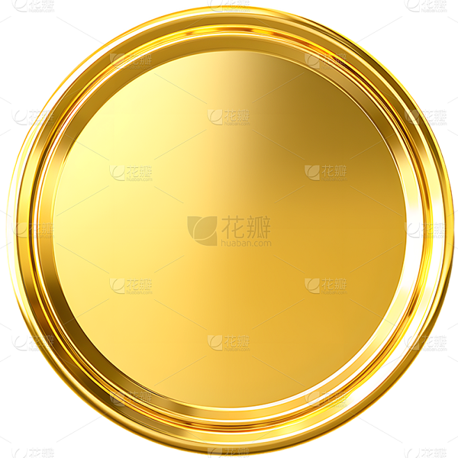 矢量金色按钮免抠元素