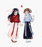 #涂鸦#  是之前画的一些工作图和本子里的画!（本子剩余的图都不会放了!!> <） ​​​​