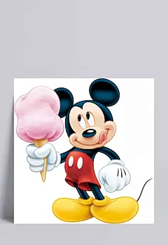 拿冰淇淋的米老鼠动漫人物|动漫人物,动漫人物元素,动植物元素,免抠元素