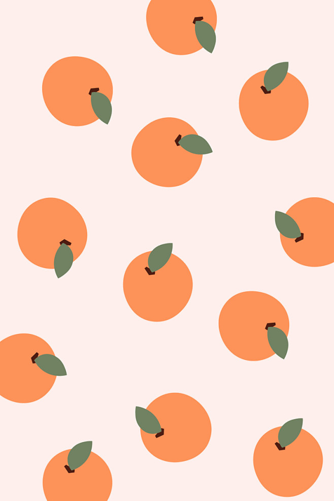 简约清新橘子水果背景素材