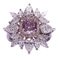 Fancy Pink Purple Diamond Ring WOW