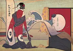 #漫画#动漫人物浮世绘化会是什么样？大家都变得超有气质！#二次元#
（twi：ono800） ​ ​​​​