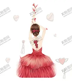 彩绘人物背影 【酷图网】彩绘人物背影,手绘女孩,女孩,粉彩,淡彩,女孩元素,水彩手绘女孩,插画女孩,手绘人物,美女,女生,漫画,可爱女孩,儿童素材,卡通,唯美手绘,女孩背影,文艺海报,PNG免扣素材