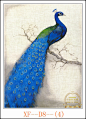 孔雀油画喷绘客厅装饰画餐厅墙画玄关挂画心定制富贵孔雀画芯喷绘-淘宝网