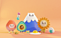 Mr Strawberry & Friends : Some random 3D friends! 