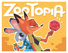 疯狂动物城-我就是松鼠大人_松鼠大人,cynthiaxing,疯狂动物城,zootopia,邮票,插画,设计,动物,海报,卡通_涂鸦王国插画