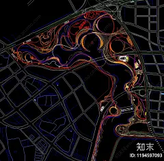综合性公园施工图下载【ID:1194597093】_知末案例馆