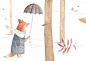 Christine Pym 儿童插画欣赏 萌 艺术插画 简约 清新 水彩 手绘 可爱 卡通 动物 儿童插画 