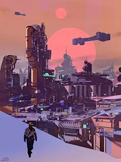 科幻概设丨美国概念艺术家 sparth