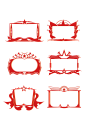 红色党建宣传边框元素