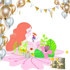 矢量图花丛cdr  - 源文件下载【酷图网】春天,夏天,女孩,公主,梦幻,气球,布置,现场,姑娘,礼物盒,星星,彩带,生日,派对,卡通,装饰图,绿色,清新,可爱,治愈,彩页,名片,画册,模切,造型板