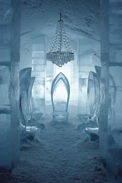 Ice hotel in Sweden ...