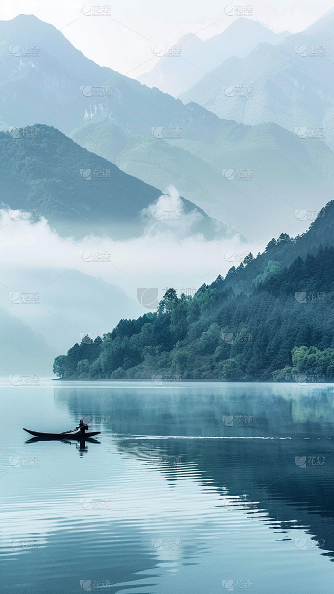 中国风通用实景山水背景场景图片素材