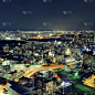 夜晚,都市风景,大阪府,屋顶,美国,建筑,无人,全景,日本,黄昏