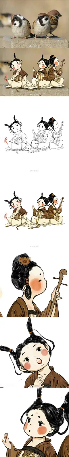 置顶 整理贴：
课程咨询小助理：️Wan-wan1215
小鸟拟人合集：O鹿溟山#小鸟拟人#
#鹿溟山# 话题也可以看往期作品

往期课程，商业手绘海报课：O鹿溟山。往期手绘古风插画基础班指路：O鹿溟山
小鸟拟人古风角色课：O鹿溟山...展开全文c