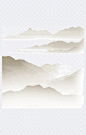 水墨山脉|山水画,中国画,古风,山水,山脉,山水背景,云雾缭绕,水墨,渲染,山脉线条,墨迹笔触,装饰元素