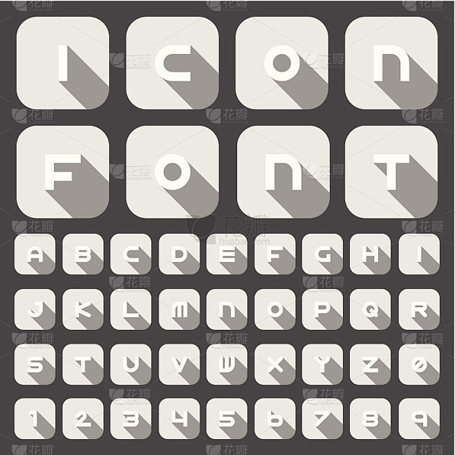 图标字体和数字
