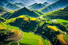 乡村振兴中国农村乡村田园风情摄影图