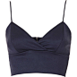 TOPSHOP Wrap Front Zip Bralet