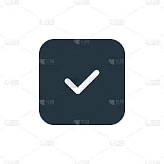 蜱虫图标。字形tick图标用于网站设计和移动，应用程序开发，打印。蜱从填充界面收集孤立的白色背景图标