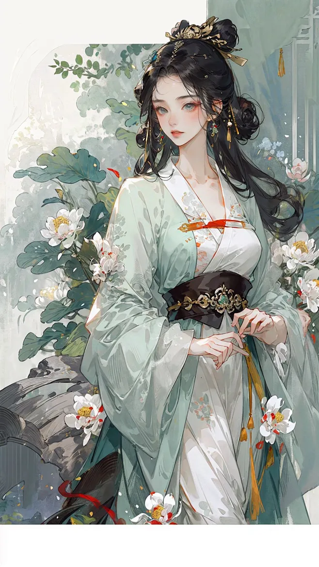 图片_古风单人-女图片素材-花瓣网
