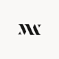 Logo / monogram / m w /MATERIAL WORLD