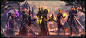Blood Elf Family Portrait, Todor Hristov : Group image of wow characters i did a while ago.