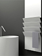 Aluminium towel warmer FLAPS by ANTRAX IT | Victor Vasilev: 