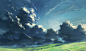 clouds grass landscape nobody nodata original scenic sky