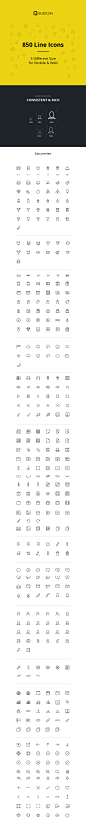 Budicon - 850 Scalable Vector Line Icons on Behance