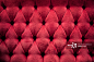 Deep Red Quilted Plush Cushion_创意图片