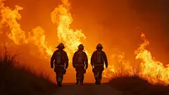 消防员救火灭火扑火火灾