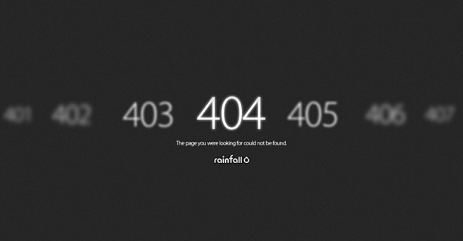 精彩的错误 404错误页面创意设计图赏_...